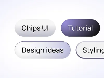 The Intersection of Chips and UI/UX: A Design Tutorial app badge ui button button ui button ux buttons buttons ui chip chip ui chips design figma gradient pill style tag ui templates ui ui kit web
