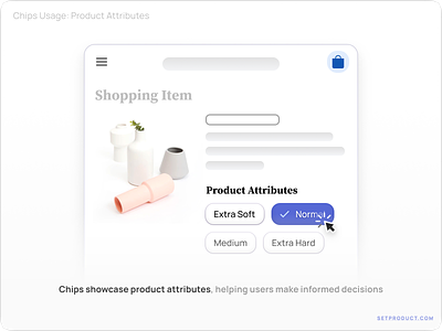 Designing Innovative Experiences: Chip Design and UI/UX Tutorial app checked chip chips design design system ecommerce item mobile product select selected shop shopping templates ui ui kit web