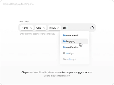 Chip Design and UI/UX Tutorial for Designers app autocomplete chip chips dashboard design design system figma menu mobile multiselect pop pop up search templates ui ui kit web