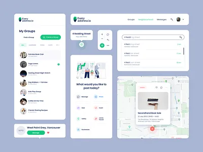 Every Address app app design button dashboard map menu minimal minimalism simple ui uidesign uiux ux uxdesign web web design website website design white