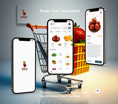 Grocery store app animation app appdesign appui figma food fooddelivery grocery mobile mobileapps prototype ui uidesign uiux