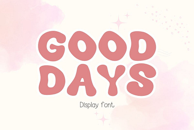 Good days : Display Font cute fonts decorate font display font font hand writing font handwritten font kids font playful font retro font