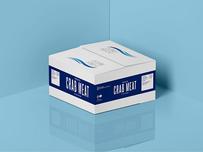 Package Design for Ocean Finest 2d 2d art brand branding crab design digital digital art graphic design identity branding minimal modern package package design seafood seafood brand