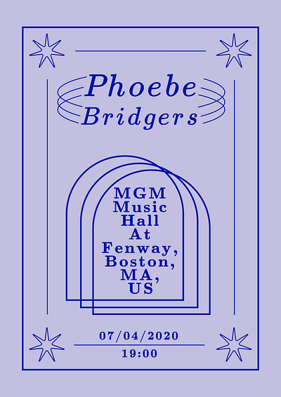 Poster - Phoebe Bridgers branding design flat graphic design illustration logo typography vector