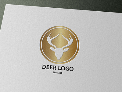 Deer Logo animal antler branding deer design graphic design illustration logo typography vector