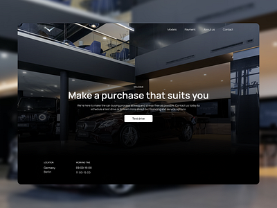 Car dealership | Web design design typography ui ux