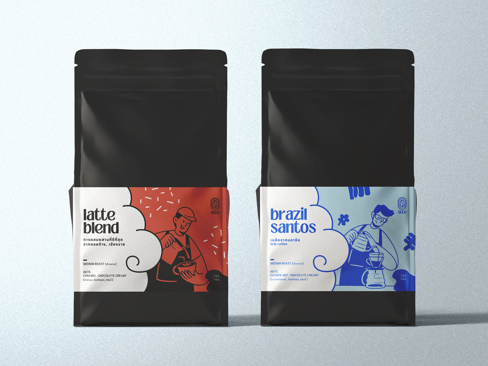 Coffee bag Label template creates with Canva by Blend.nin on Dribbble