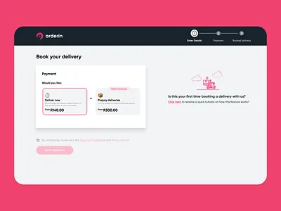 OrderIn SaaS Solution for Delivery business delivery design digital logistics product design saas software software as a service ui ui design user experience user interface ux ux design