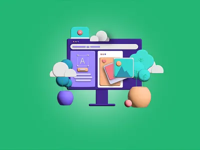 INFLATE REVOLVE 3D UI UX DESIGN 3d design graphic design illustration ui