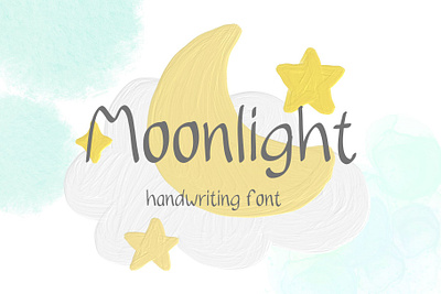 Moonlight Handwriting >>https://creativemarket.com/Ruddean2109 basic font craft font cute font design display font font graphic design handwriting typography