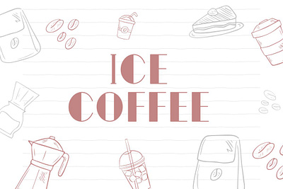 Ice Coffee Simple Font>>https://creativemarket.com/Ruddean2109 basic font craft font cute font design display font font graphic design handwriting simple font typography