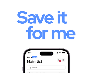 Save it for me | Notes Saving Application application design ideas mobile app notes productdesign productivity saas things ui ux