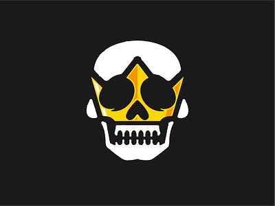 skull + crown brand branding crown design graphic design illustration logo logodesign logodesigns skull vector