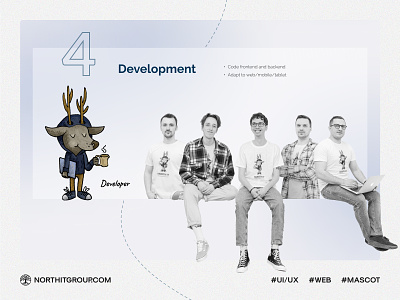 Website for IT team with glassmorphism and mascots branding design graphic design it mascot team ui ux website