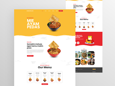 Mie Ayam Landing Page Design elementor landingpage mieayam mieayamwebsite uidesign uiux webdesign websitefood wordpress