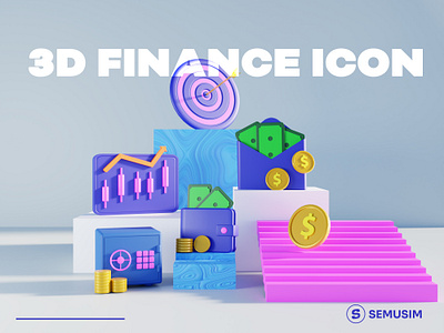 3D Finance Icon Illustration 3d 3ddesign 3dfinanceicon 3dicon 3dillustration design finance financeicon graphic design icon landingpage ui