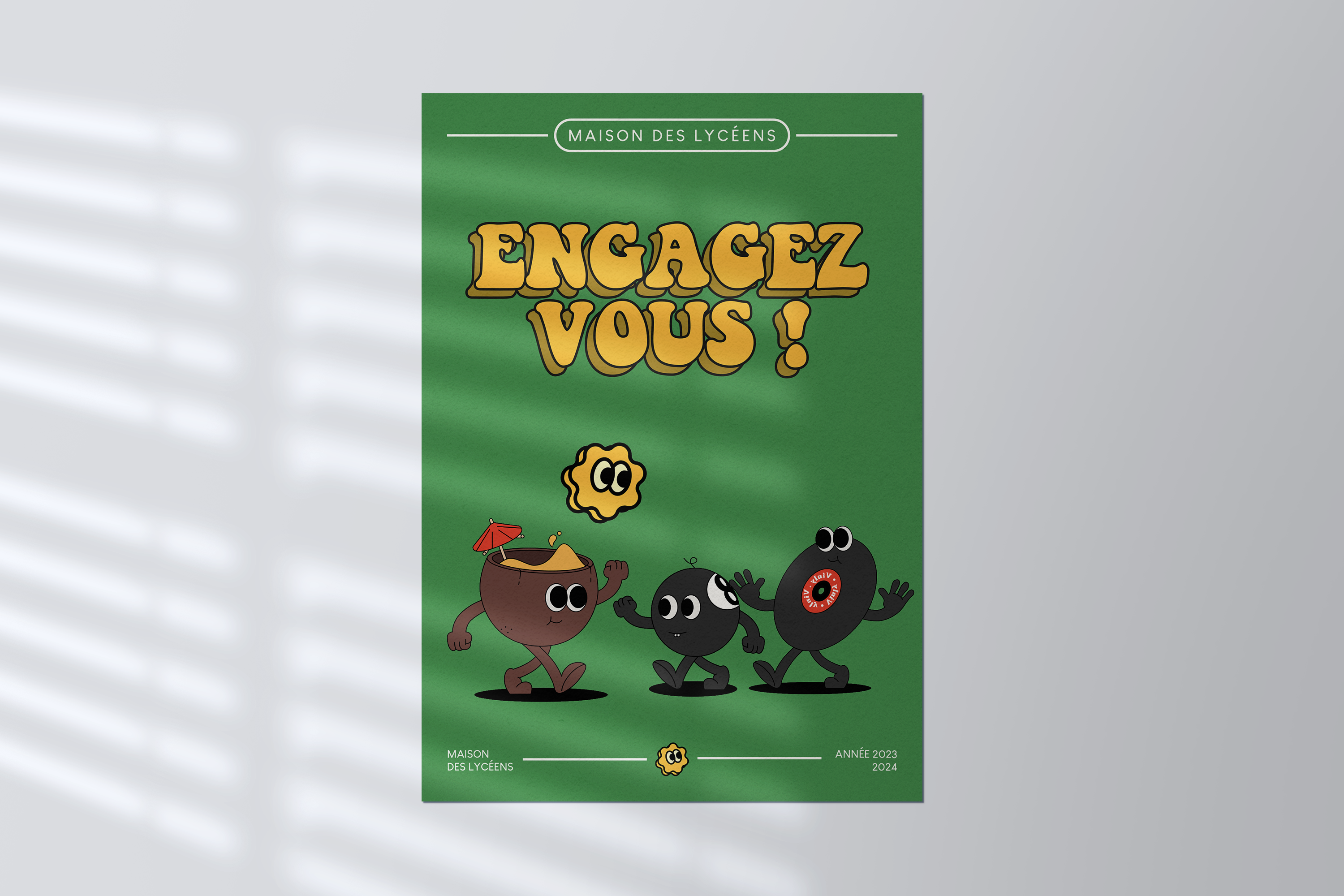 Funny campaign poster branding design graphic design illustration logo typography vector