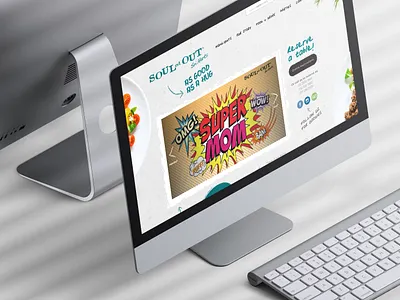 SOULed Out restaurant website cafe casual design food and beverage fun malaysia restaurant ui ux web design website