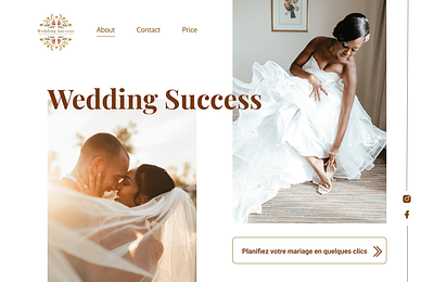 Wedding Planner App Design design homepage ui ux