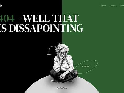 404 Error Page UI Design - Tjuix design logo ui