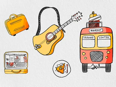 Illustration pack by movie The Secret Life of Walter Mitty illustration procreate