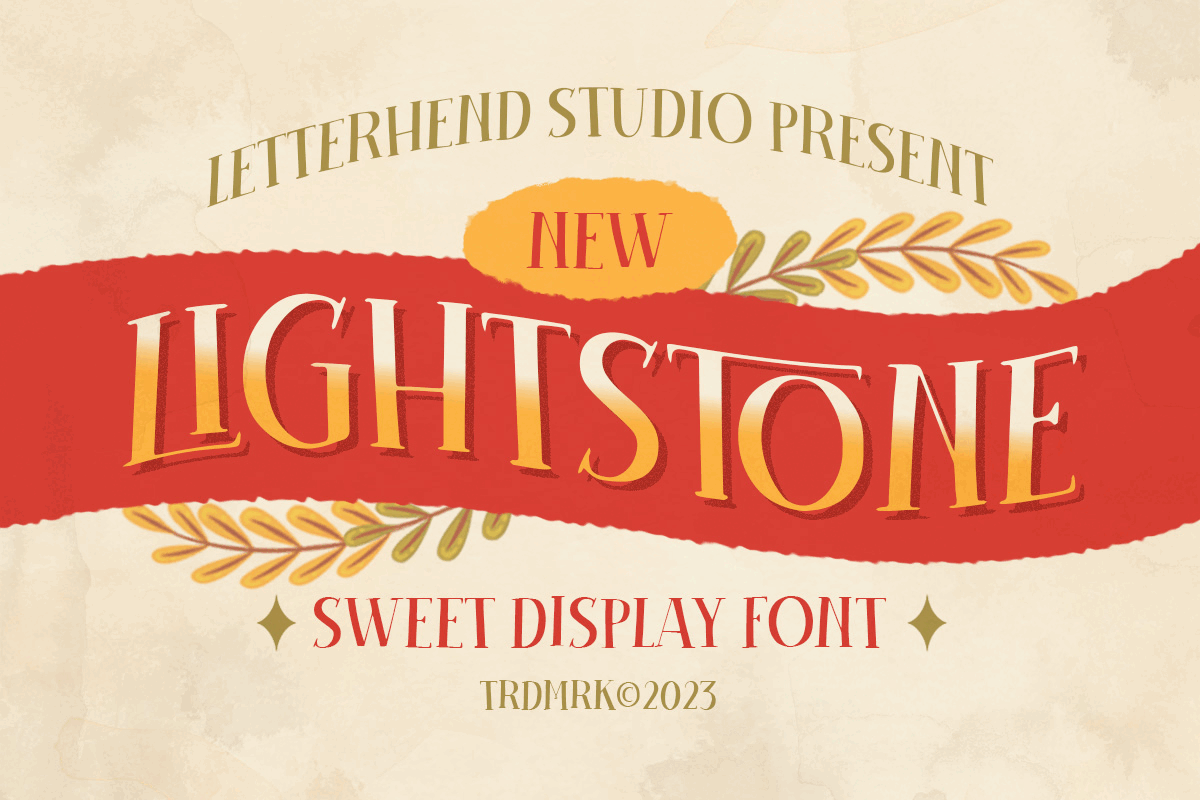 Lighstone - Sweeet Display Font freebies handwritten