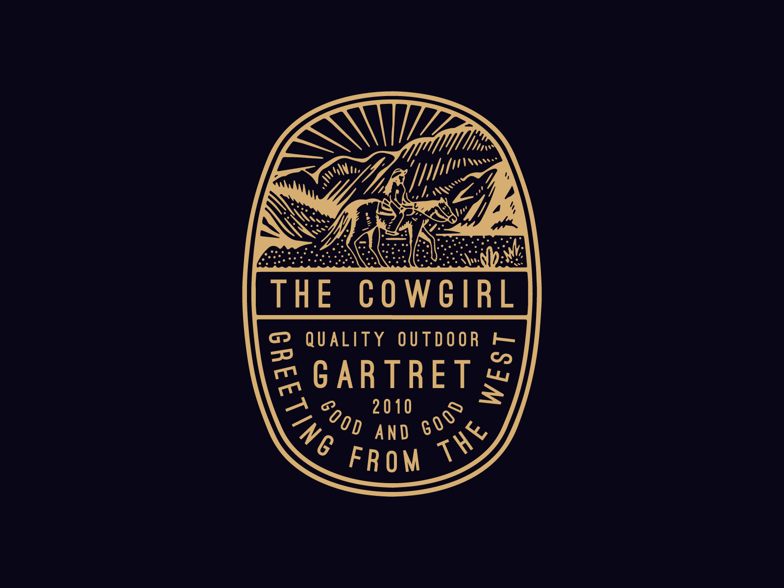 Cowgirl appareldesign badgedesign branding cowgirl graphic design handmade illustration vintagedesign westernland westernwear