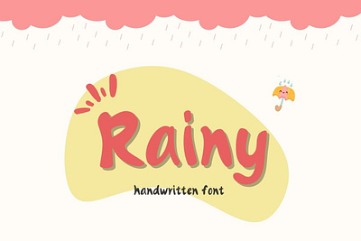 Rainy Handwriting Font>>https://creativemarket.com/Ruddean2109 craft font cute font design display font font graphic design handwriting modern font simple font typography