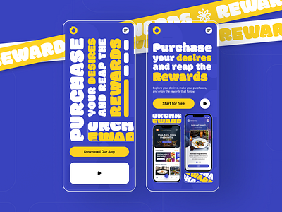 Rewards Q - Responsive Web App app apps blue branding design food app illustration landingpage logo mobile appp responsive restaurant app typography ui ui kit ux web website