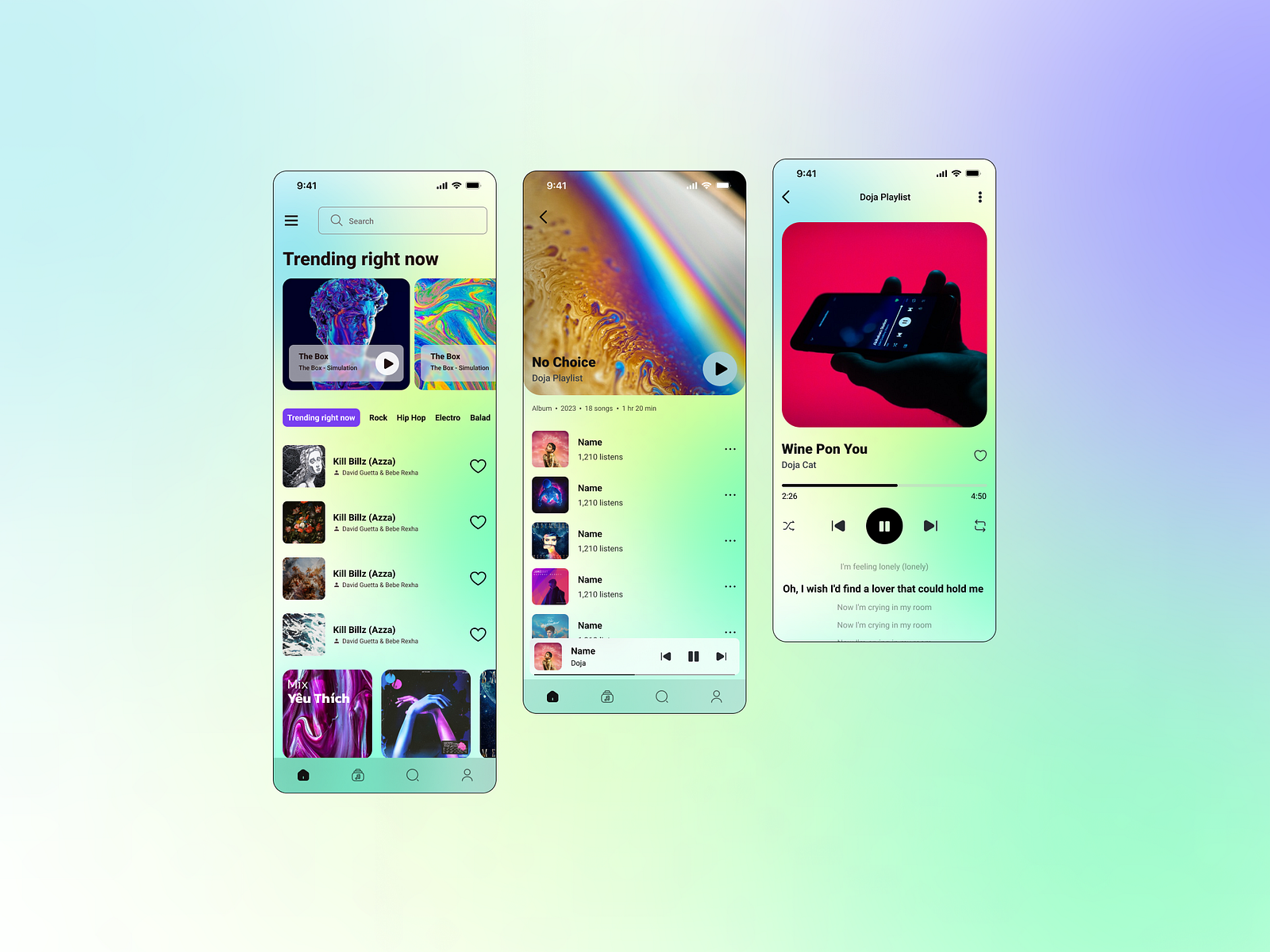 Music App Gradient by duy on Dribbble