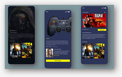 Gaming app design design ui