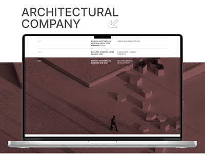 Awards screen architectural awards brown company concept design main page screen ui design ux design webdesign white