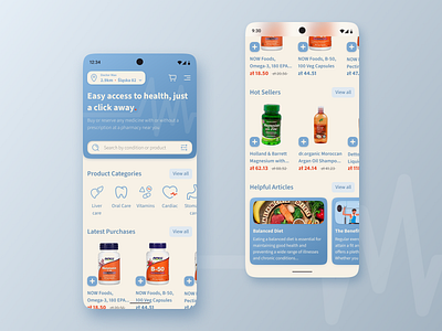 Doctor Max - online pharmacy app delivery interface market marketplace mobile pharmace ui uiux ux