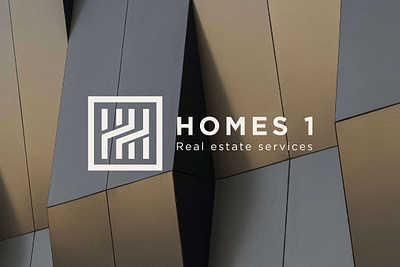 Homes1 Estate Services | LOGO DESIGN & BRAND IDENTITY 3d animation branding graphic design logo logo type motion graphics ui vector