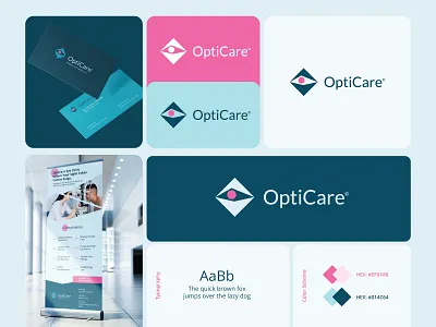 OptiCare Identity Design brand identity branding clinic logo colorpalette creative agency eye care eye care branding eye logo eyeglass eyewear brand graphic design health logo healthcare branding healthcare logo healthcare website healthcareui medical logo modern healthcare branding subratadesign sunglasses