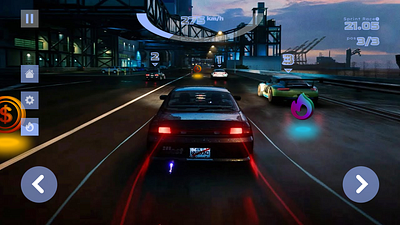 Turbo Drift Game app branding cars design drifting game graphic design illustration turbo ui ux