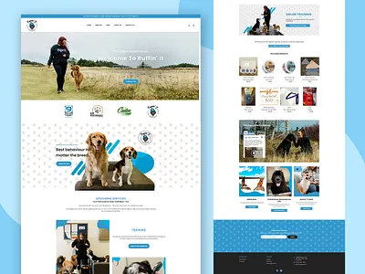 Ruffin'It Website Redesign branding design ecommerce landing page shopify uiux web web design web development website