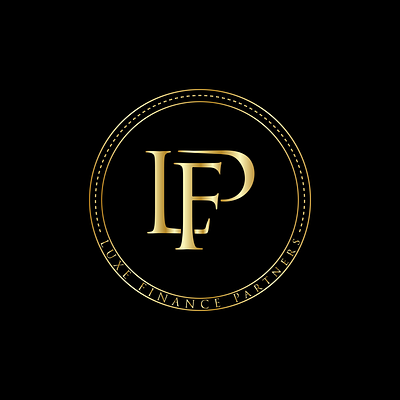 LFP logo adobe illustrator branding creative mess design design inspiration finance logo fiverr freelancer gold logo gradient logo graphic design lettermark logo minimal