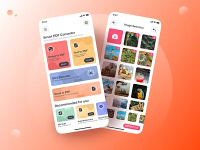 PDF Converter adobexd app design figma graphic design illustration mobile apps mobile ui ui uidesign uiux user interface ux vector