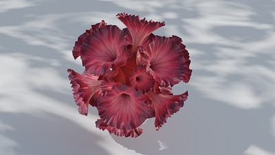 Flower with GeoNodes 3d 3dart abstract blender design surreal
