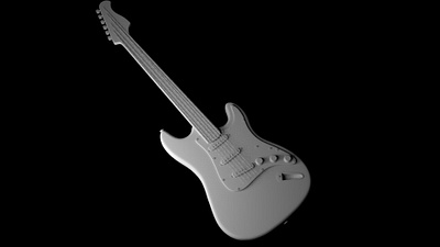 Guitar 3D modeling - Using MAYA