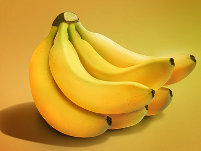 Bananas - Illustration Advertisment - Digital Painting