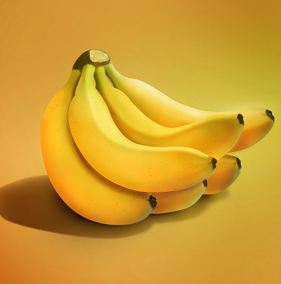Bananas - Illustration Advertisment - Digital Painting
