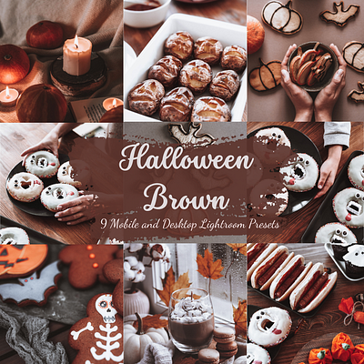 Halloween Brown Lightroom Presets for Mobile and Desktop adobe autumn brown design desktop fall food halloween instagram lightroom photography