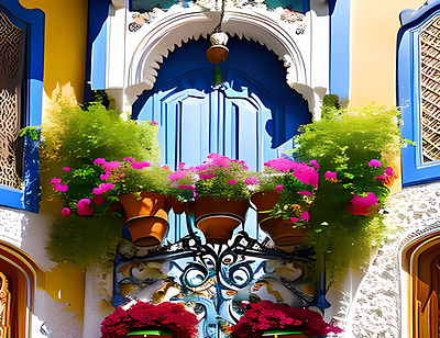 Spanish Balcony - Blooming Serenade natural artistry