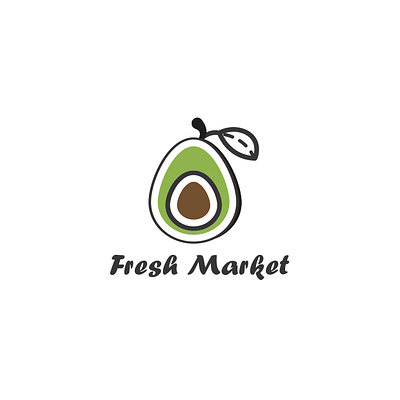 Fresh Market logo design adobe branding design graphic design illustrator logo logo design vector