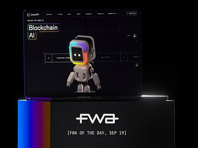 FWA of the Day — ChainGPT 3d award blockchain blockchain design chain gpt creative design crypto crypto design design award fwa fwd of the day interactive design site of the day