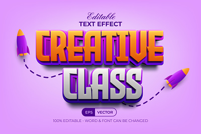 3D Text Effect Modern Style 3d colorful design editable effect font lettering modern style text type typeface typography vector