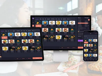 "Restaurant-Ready POS UI/UX" designed by Ghurki Design design fastfoodpos pos saas saasdesign software ui uiux uiuxdesign