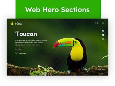 Web Hero Section application branding design graphic design landing page logo mobile app web hero section
